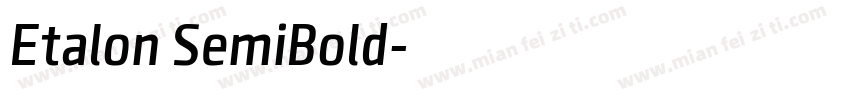 Etalon SemiBold字体转换